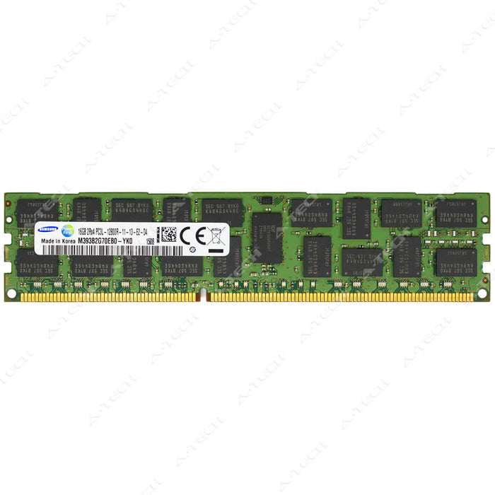M393B2G70EB0-YK0 - Samsung RAM 16GB 2Rx4 PC3-12800 RDIMM DDR3 1600MHz ECC Registered Server Memory Module