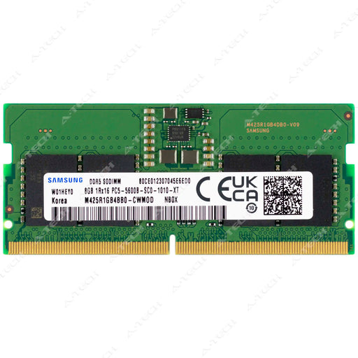 M425R1GB4BB0-CWM - Samsung RAM 8GB 1Rx16 PC5-44800 SODIMM DDR5 5600MHz Non-ECC Unbuffered Laptop Memory Module