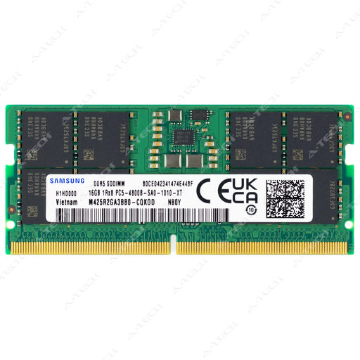 M425R2GA3BB0-CQK - Samsung RAM 16GB 1Rx8 PC5-38400 SODIMM DDR5 4800MHz Non-ECC Unbuffered Laptop Memory Module
