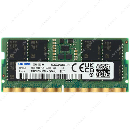 M425R2GA3PB0-CWM - Samsung RAM 16GB 1Rx8 PC5-44800 SODIMM DDR5 5600MHz Non-ECC Unbuffered Laptop Memory Module