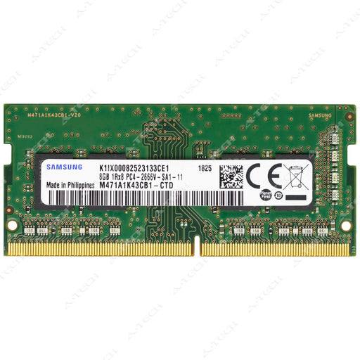 M471A1K43CB1-CTD - Samsung RAM 8GB 1Rx8 PC4-21300 SODIMM DDR4 2666MHz Non-ECC Unbuffered Laptop Memory Module