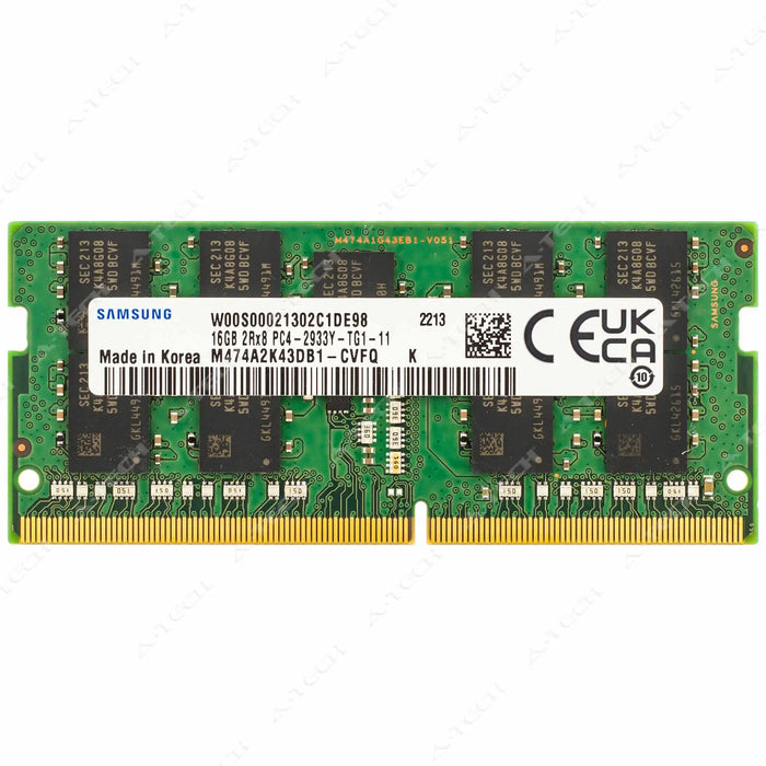 M474A2K43DB1-CVF - Samsung RAM 16GB 2Rx8 PC4-23400 ECC SODIMM DDR4 2933MHz ECC Unbuffered Memory Module