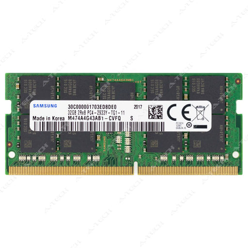 M474A4G43AB1-CVF - Samsung RAM 32GB 2Rx8 PC4-23400 ECC SODIMM DDR4 2933MHz ECC Unbuffered Memory Module