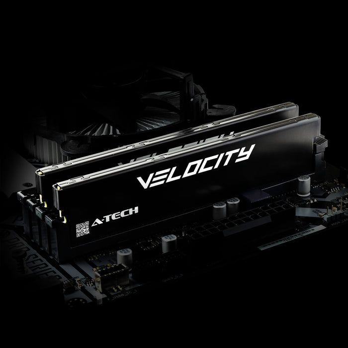 A-Tech Velocity RAM 16GB Single (1x16GB) DDR4-3200 (PC4-25600) CL22 XMP 2.0 1.2V 288-Pin Non-ECC DIMM Desktop PC Gaming Memory (AV16G4D32X)