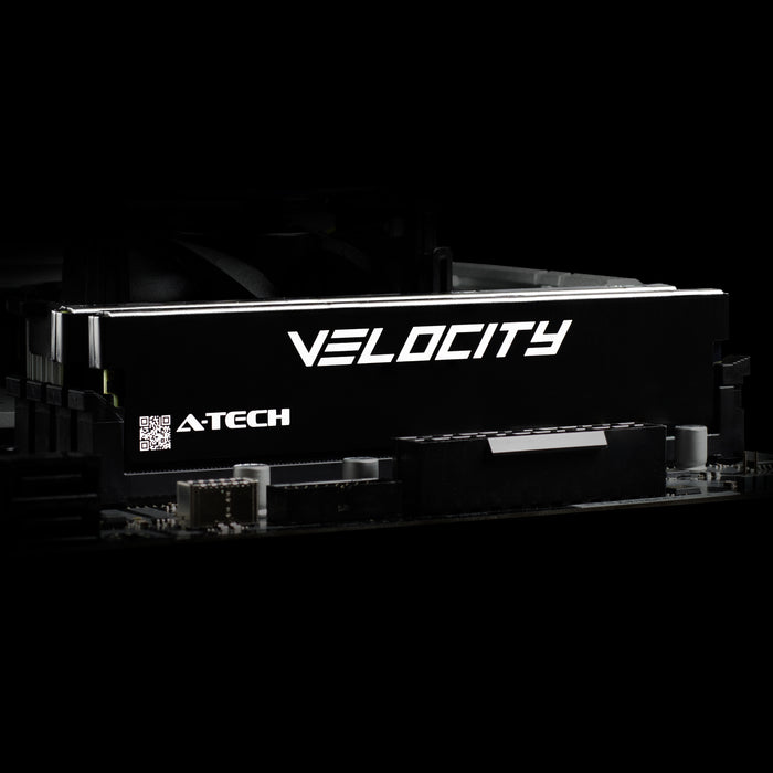 A-Tech Velocity RAM 32GB Single (1x32GB) DDR4-3200 (PC4-25600) CL22 XMP 2.0 1.2V 288-Pin Non-ECC DIMM Desktop PC Gaming Memory (AV32G4D32X)