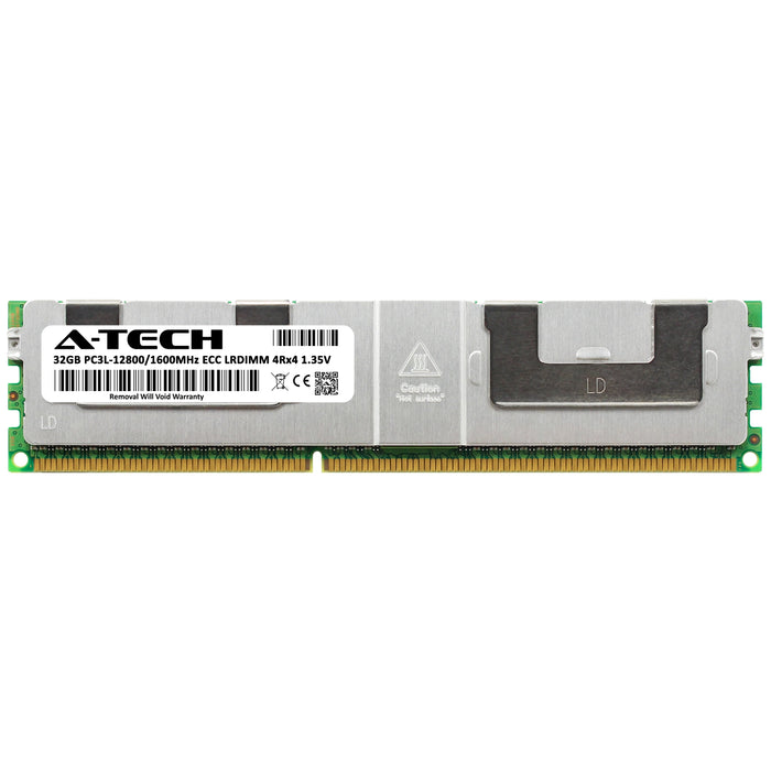Supermicro SUPER X9DRH-7F Memory RAM | 32GB 4Rx4 DDR3 1600MHz (PC3-12800) LRDIMM 1.35V