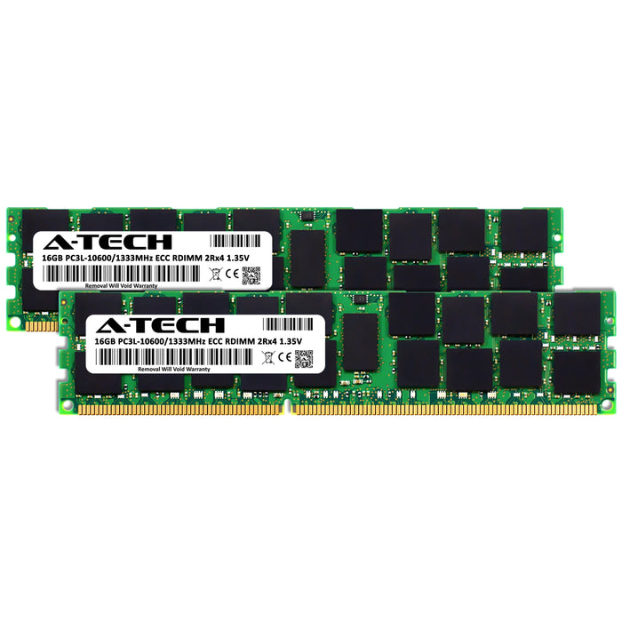 Dell PowerEdge M710 Memory RAM | 32GB Kit (2x16GB) 2Rx4 DDR3 1333MHz (PC3-10600) RDIMM 1.35V
