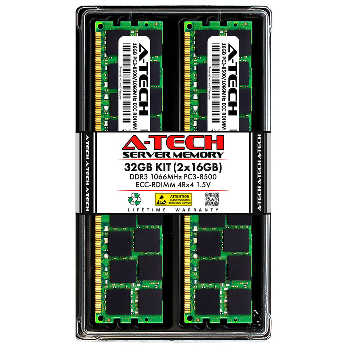 Dell PowerEdge C8220X Memory RAM | 32GB Kit (2x16GB) 4Rx4 DDR3 1066MHz (PC3-8500) RDIMM 1.5V