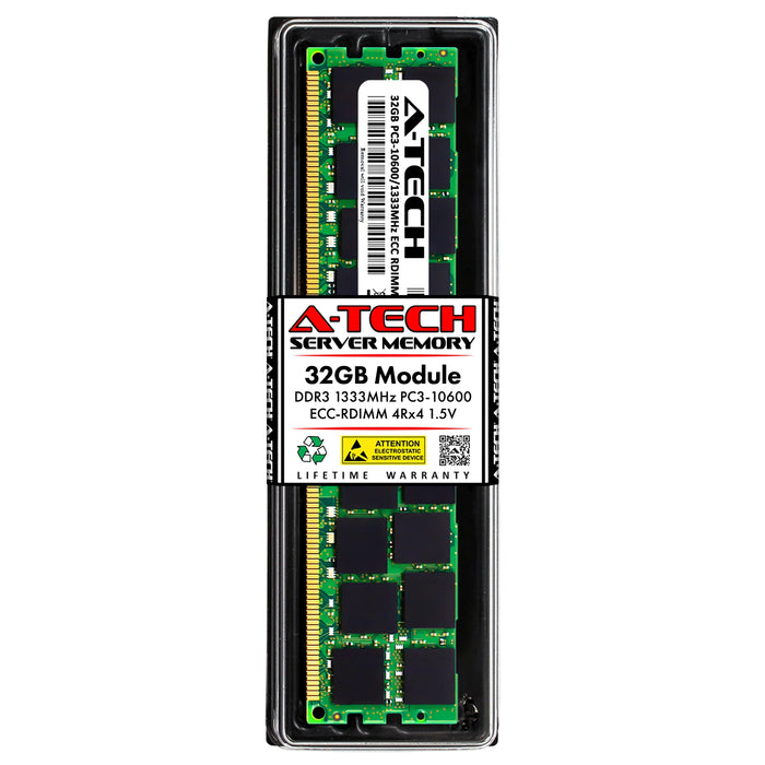 Supermicro SuperWorkstation 7047A-T Memory RAM | 32GB 4Rx4 DDR3 1333MHz (PC3-10600) RDIMM 1.5V