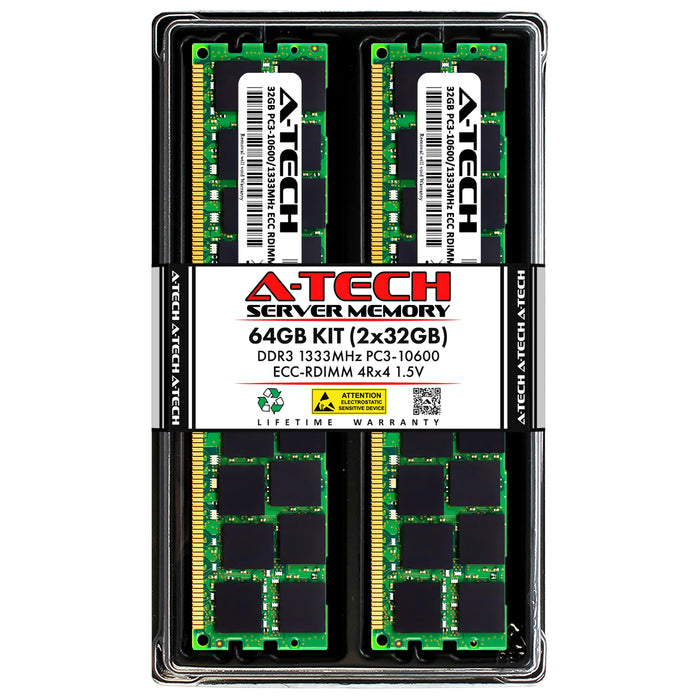 Dell PowerEdge FC420 Memory RAM | 64GB Kit (2x32GB) 4Rx4 DDR3 1333MHz (PC3-10600) RDIMM 1.5V