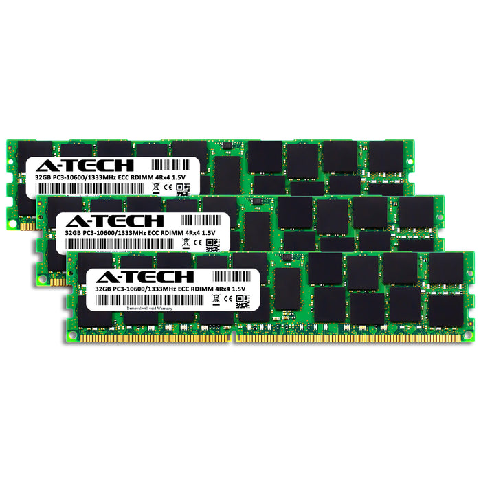 Apple Mac Pro (Late 2013) Memory RAM | 96GB Kit (3x32GB) 4Rx4 DDR3 1333MHz (PC3-10600) RDIMM 1.5V