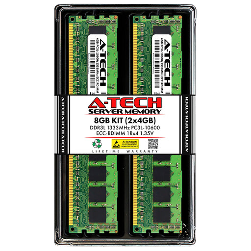 Dell PowerEdge C2100 Memory RAM | 8GB Kit (2x4GB) 1Rx4 DDR3 1333MHz (PC3-10600) RDIMM 1.35V