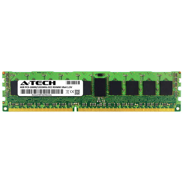 4GB 1Rx4 DDR3-1333 PC3-10600R RDIMM ECC Registered 1.5V 240-Pin Server Memory RAM