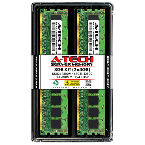 Dell PowerEdge C6220 II Memory RAM | 8GB Kit (2x4GB) 1Rx4 DDR3 1600MHz (PC3-12800) RDIMM 1.35V
