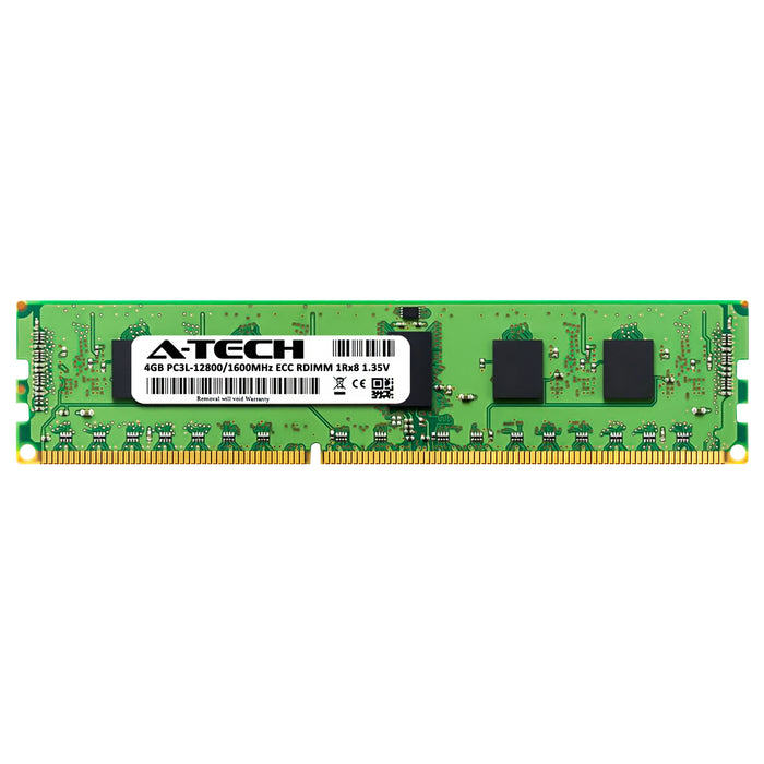 4GB 1Rx8 DDR3-1600 PC3-12800R RDIMM ECC Registered 1.35V 240-Pin Server Memory RAM