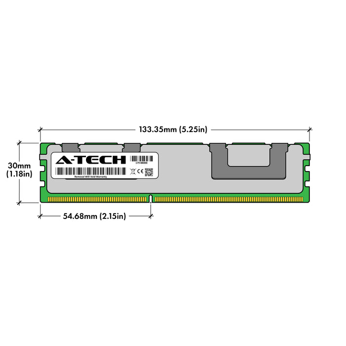64GB Kit (2 x 32GB) 4Rx4 DDR3-1066 PC3-8500R RDIMM ECC Registered 1.5V 240-Pin Server Memory RAM
