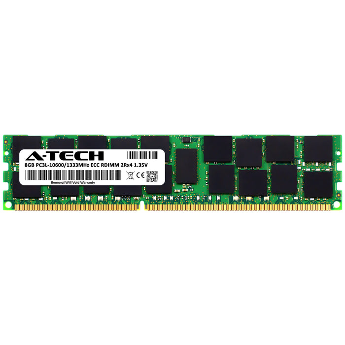 8GB 2Rx4 DDR3-1333 PC3-10600R RDIMM ECC Registered 1.35V 240-Pin Server Memory RAM