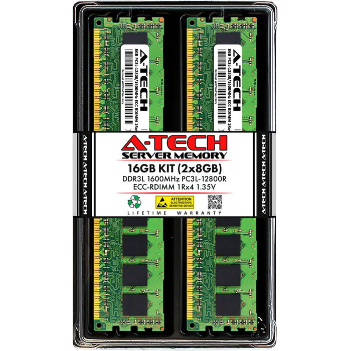 Dell PowerEdge R920 Memory RAM | 16GB Kit (2x8GB) 1Rx4 DDR3 1600MHz (PC3-12800) RDIMM 1.35V