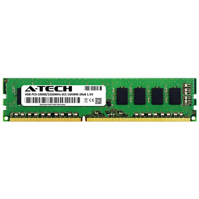 4GB 2Rx8 DDR3-1333 PC3-10600E UDIMM ECC Unbuffered 1.5V 240-Pin Server Memory RAM