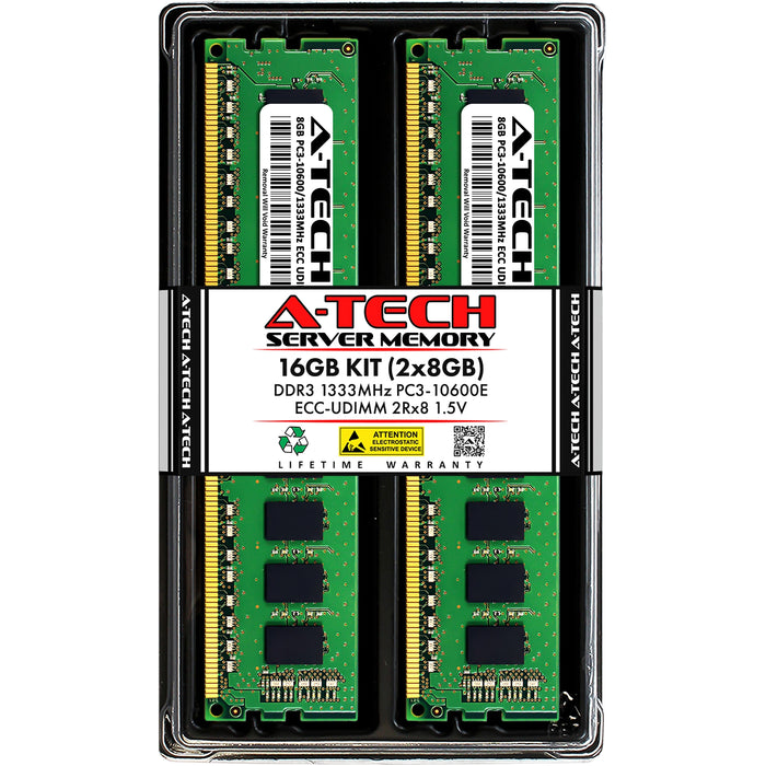 Dell PowerEdge T110 II Memory RAM | 16GB Kit (2x8GB) 2Rx8 DDR3 1333MHz (PC3-10600) ECC UDIMM 1.5V