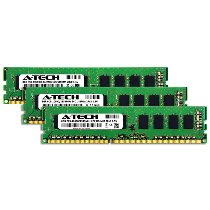 Apple Mac Pro (Mid 2010, 6-Core) Memory RAM | 24GB Kit (3x8GB) 2Rx8 DDR3 1333MHz (PC3-10600) ECC UDIMM 1.5V