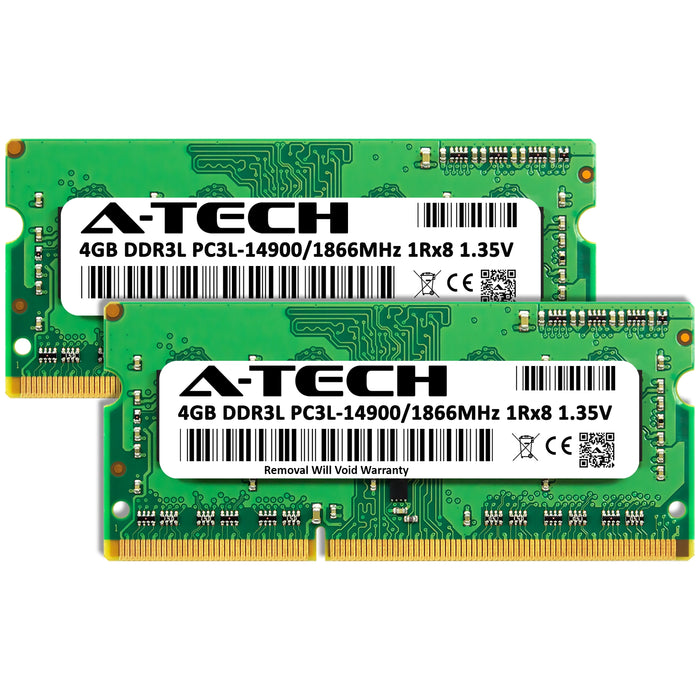 8GB Kit (2 x 4GB) DDR3L-1866 (PC3-14900) SODIMM SR x8 Laptop Memory RAM