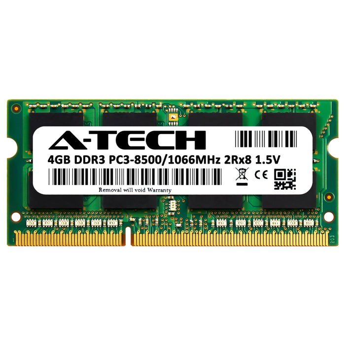 Toshiba PA3677U-1M4G Equivalent 4GB PC3-8500 SODIMM Memory RAM