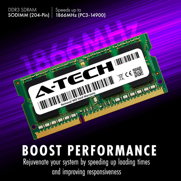 A-Tech 32GB Kit (2x16GB) DDR3 1866MHz (PC3L-14900) 1.35V SODIMM Laptop Memory RAM