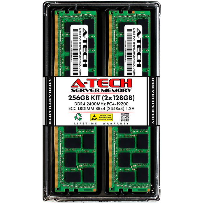 256GB Kit (2 x 128GB) 2S4Rx4 (8Rx4) DDR4-2400 PC4-19200L LRDIMM ECC Load Reduced 1.2V 288-Pin Server Memory RAM