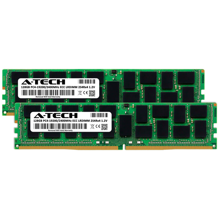 256GB Kit (2 x 128GB) 2S4Rx4 (8Rx4) DDR4-2400 PC4-19200L LRDIMM ECC Load Reduced 1.2V 288-Pin Server Memory RAM