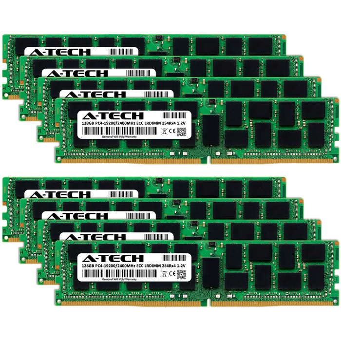 1TB Kit (8 x 128GB) 2S4Rx4 (8Rx4) DDR4-2400 PC4-19200L LRDIMM ECC Load Reduced 1.2V 288-Pin Server Memory RAM