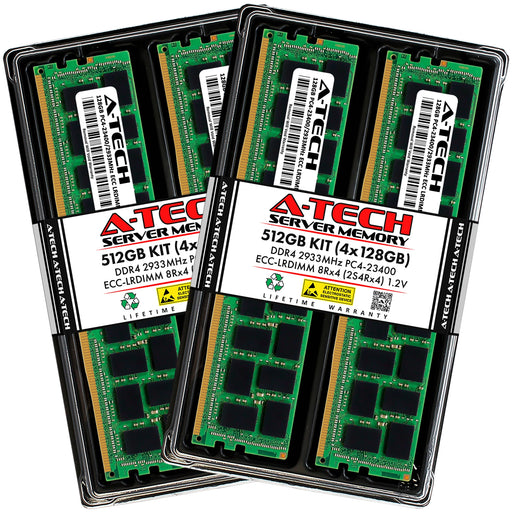 Supermicro SUPER B11SPE-CPU-TF Memory RAM | 512GB Kit (4x128GB) 2S4rx4 DDR4 2933MHz (PC4-23400) LRDIMM