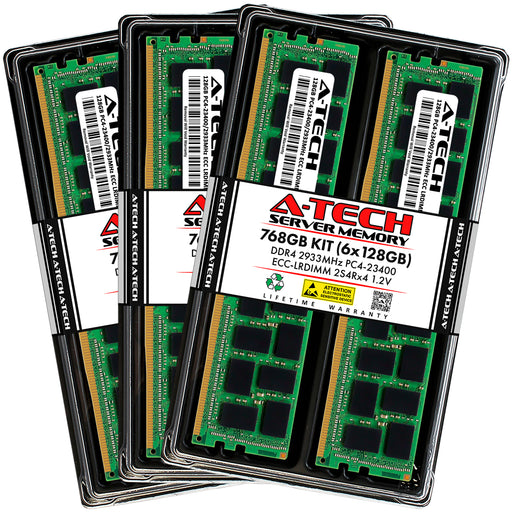 Apple Mac Pro (2019, 24-Core) Memory RAM | 768GB Kit (6x128GB) 2S4Rx4 DDR4 2933MHz (PC4-23400) LRDIMM