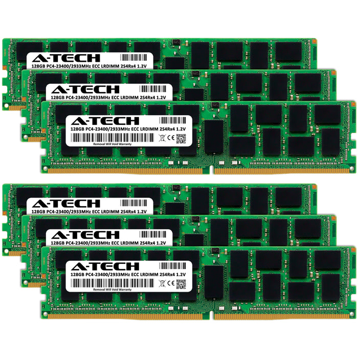 Apple Mac Pro (2019, 28-Core) Memory RAM | 768GB Kit (6x128GB) 2S4Rx4 DDR4 2933MHz (PC4-23400) LRDIMM