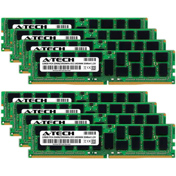 1TB Kit (8 x 128GB) 2S4Rx4 (8Rx4) DDR4-2933 PC4-23400L LRDIMM ECC Load Reduced 1.2V 288-Pin Server Memory RAM