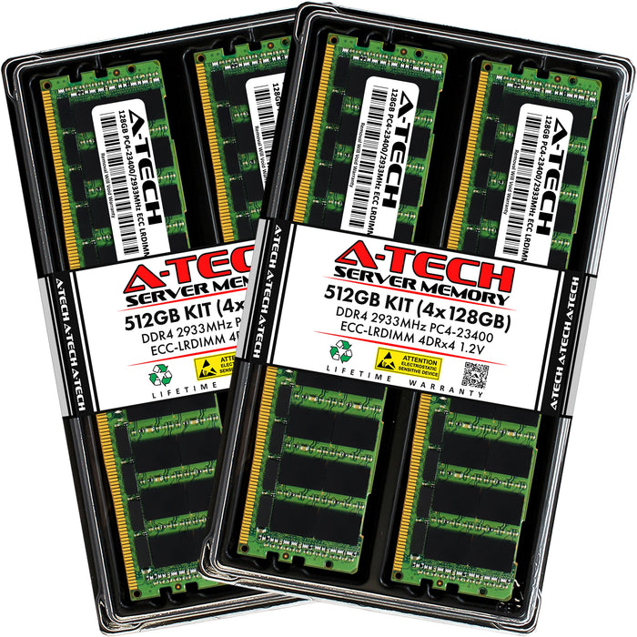 ASUS Rack Server RS520-E9-RS8 V2 Memory RAM | 512GB Kit (4x128GB) 4Rx4 DDR4 2933MHz (PC4-23400) LRDIMM