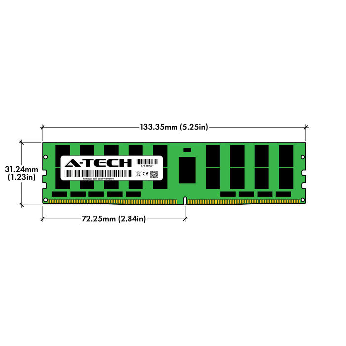 128GB Kit (4 x 32GB) 2Rx4 DDR4-2400 PC4-19200L LRDIMM ECC Load Reduced 1.2V 288-Pin Server Memory RAM