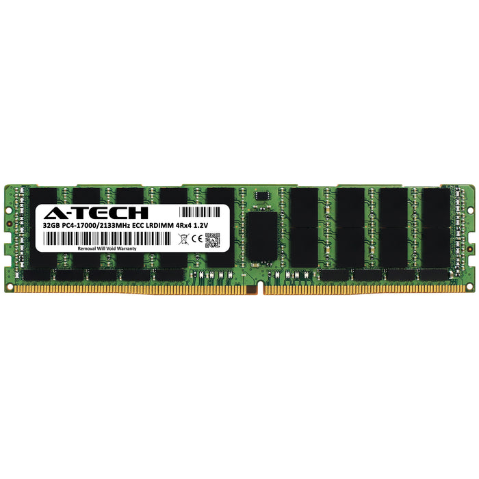 32GB 4Rx4 DDR4-2133 PC4-17000L LRDIMM ECC Load Reduced 1.2V 288-Pin Server Memory RAM