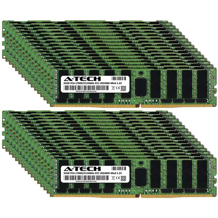 1TB Kit (32 x 32GB) 4Rx4 DDR4-2133 PC4-17000L LRDIMM ECC Load Reduced 1.2V 288-Pin Server Memory RAM