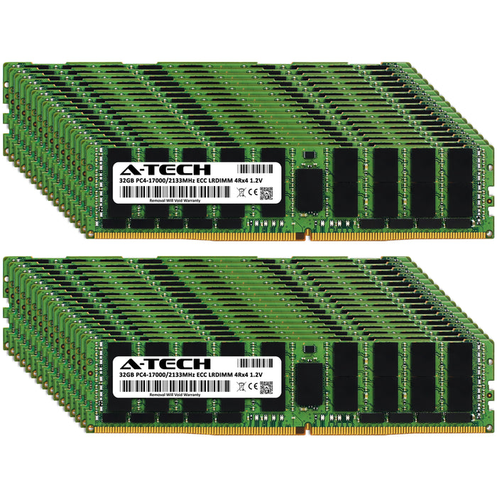 1TB Kit (32 x 32GB) 4Rx4 DDR4-2133 PC4-17000L LRDIMM ECC Load Reduced 1.2V 288-Pin Server Memory RAM