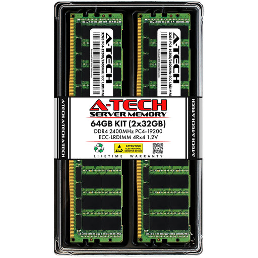 Supermicro SuperBlade 420P-1C2N Memory RAM | 64GB Kit (2x32GB) 4Rx4 DDR4 2400MHz (PC4-19200) LRDIMM