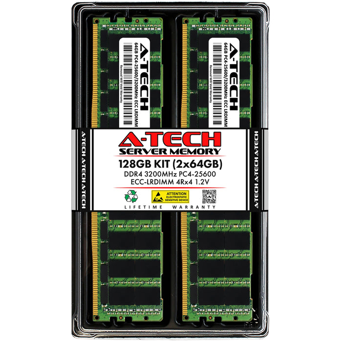 QNAP TS-h2490FU-7232P-64G Memory RAM | 128GB Kit (2x64GB) 4Rx4 DDR4 3200MHz (PC4-25600) LRDIMM