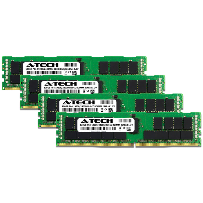 Supermicro SUPER X11SDW-16C-TP13F+ Memory RAM | 512GB Kit (4x128GB) 2S4rx4 DDR4 2400MHz (PC4-19200) RDIMM