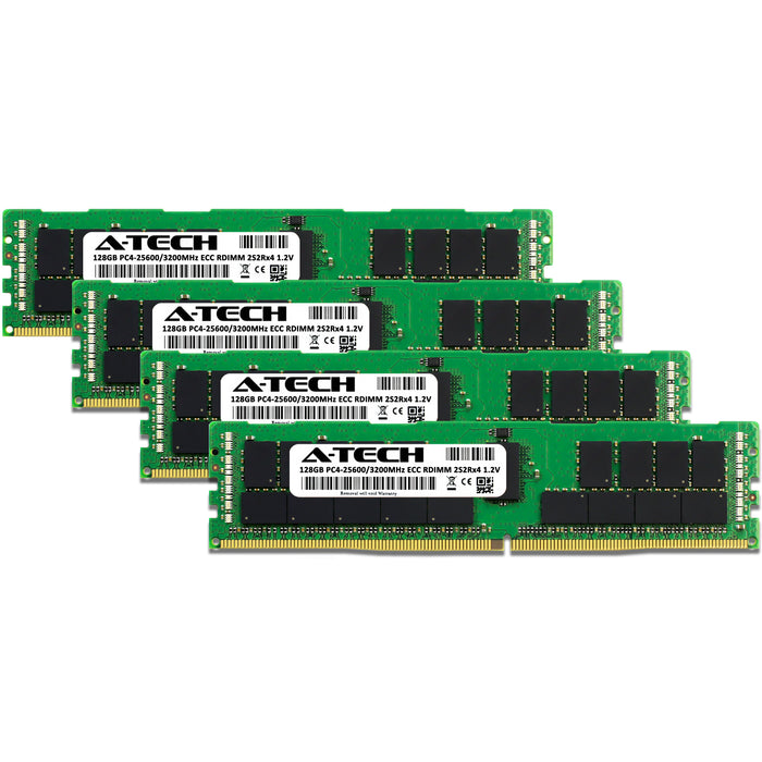 512GB Kit (4 x 128GB) 2S2Rx4 (4Rx4) DDR4-3200 PC4-25600R RDIMM ECC Registered 1.2V 288-Pin Server Memory RAM