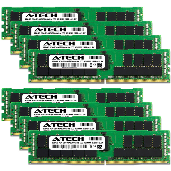 QNAP TS-h1090FU-7302P-128G Memory RAM | 1TB Kit (8x128GB) 2S2rx4 DDR4 3200MHz (PC4-25600) RDIMM
