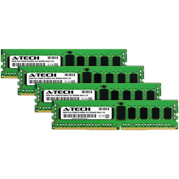 Supermicro SuperServer E300-9A-16CN8TP Memory RAM | 64GB Kit (4x16GB) 2Rx8 DDR4 2133MHz (PC4-17000) RDIMM