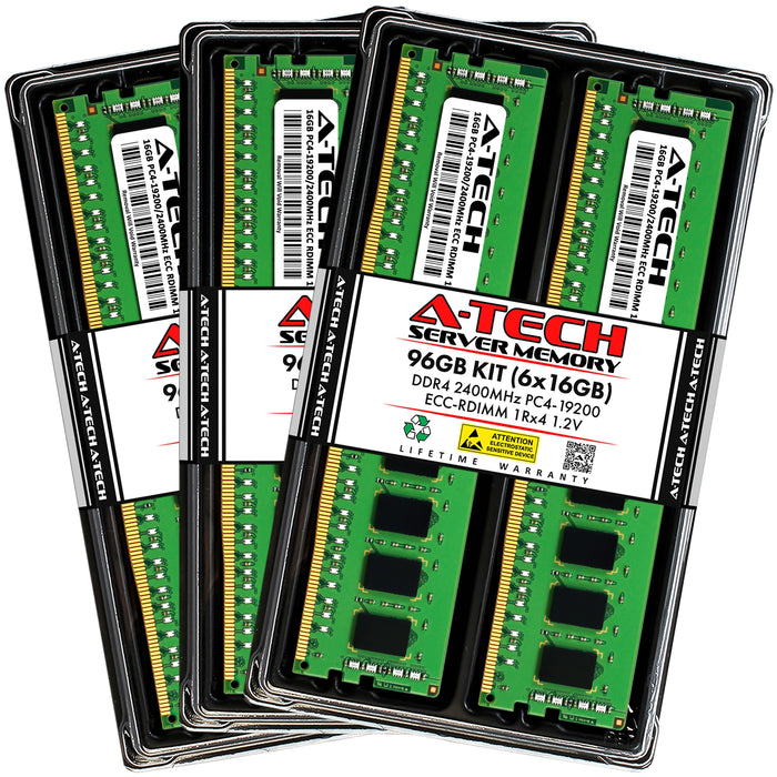 ASUS Rack Server RS700-E8-RS4 Memory RAM | 96GB Kit (6x16GB) 1Rx4 DDR4 2400MHz (PC4-19200) RDIMM