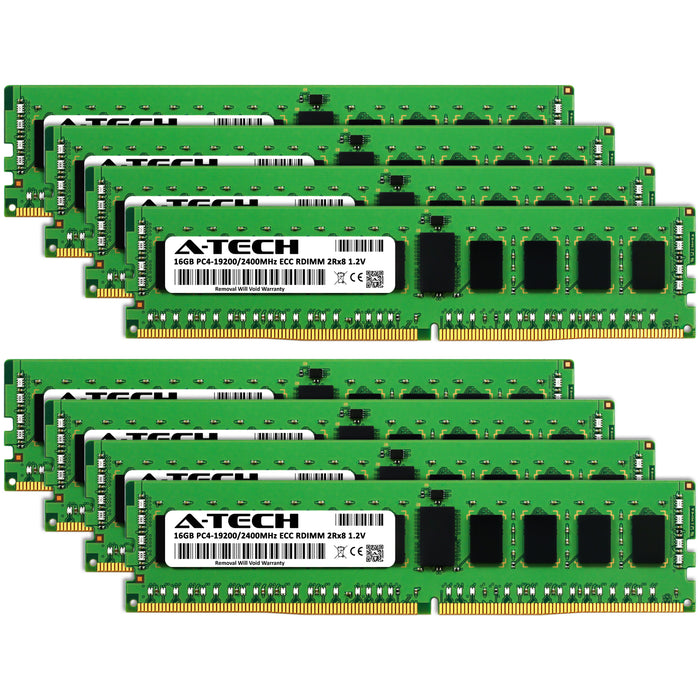 128GB Kit (8 x 16GB) 2Rx8 DDR4-2400 PC4-19200R RDIMM ECC Registered 1.2V 288-Pin Server Memory RAM
