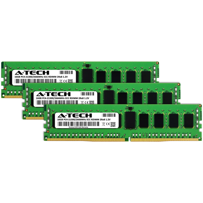 Supermicro SuperServer 1029U-TN12RV-NEBS Memory RAM | 48GB Kit (3x16GB) 2Rx8 DDR4 2666MHz (PC4-21300) RDIMM