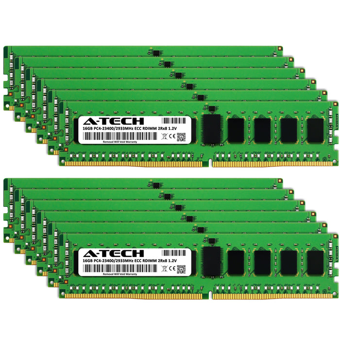 Apple Mac Pro (2019, 24-Core) Memory RAM | 192GB Kit (12x16GB) 2Rx8 DDR4 2933MHz (PC4-23400) RDIMM